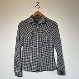 Icebreaker Black and White Gingham Button-Down Shirt